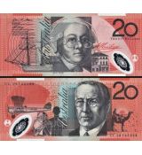 20 Dolárov Austrália 2008 P59f UNC, polymer
