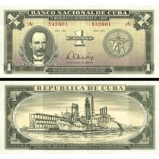 1 Peso Kuba 1975 P106 UNC, pamätná