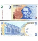 2 Pesos Argentína 2002 P352 UNC
