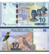 10 Bolivianos Bolívia 2018, P248 UNC