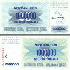 1 000 000 Dinara Bosna a Hercegovina 1993 P35b UNC