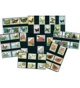 Známky tematické motýle 43 rôznych, série MINT