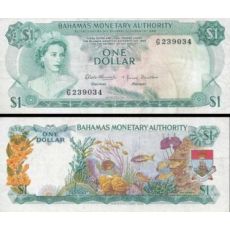 1 dolár Bahamy 1968 P27a UNC