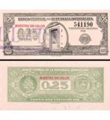 25 Centavos Oro Dominikánska republika 1961 P88s UNC