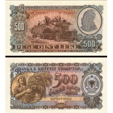 500 lekë Albánsko 1957 P31a UNC
