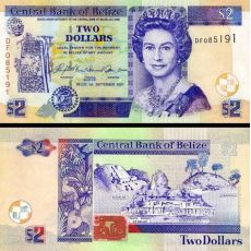 2 Doláre Belize 2007 P66c UNC