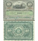 10 Pesos Kuba 1896 P049a AU