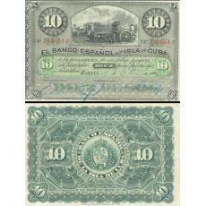 10 Pesos Kuba 1896 P049a XF