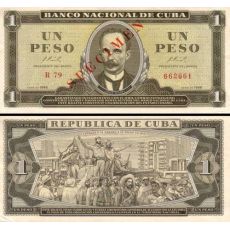 1 Peso Kuba 1966 P100s AU SPECIMEN