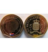Holandské Antily 5 Gulden 2013 UNC Sint Marteen, pamätná minca