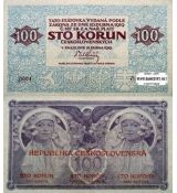 100 korún Československo 1919 - REPLIKA