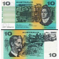 10 Dolárov Austrália 1974-91 P45 UNC