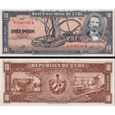 10 Pesos Kuba 1960 P088c UNC