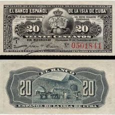 20 Centavos Kuba 1897 P053 AU