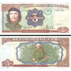 3 Pesos Kuba 1995 P113 UNC