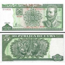 5 Pesos Kuba 2000-2012 P116 UNC