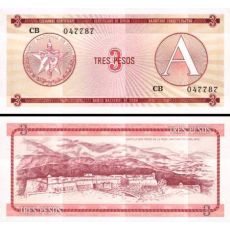 3 Pesos Kuba 1985 FX02 UNC
