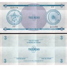 3 Pesos Kuba 1985 FX12 UNC