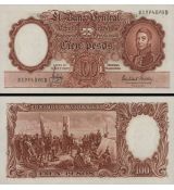 100 Pesos Argentína 1957-67 P272 AU