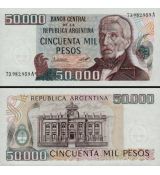 50 000 Pesos Argentína 1979 P307 UNC