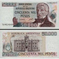50 000 Pesos Argentína 1979 P307 UNC