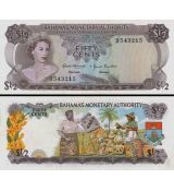 50 Centov Bahamy 1968 P26a UNC