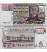 100 000 Pesos Argentína 1979-83 P308a UNC