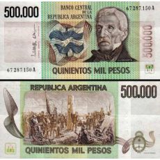 500 000 Pesos Argentína 1980-83 P309 UNC