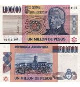 1 000 000 Pesos Argentína 1981-83 P310 UNC