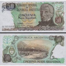 50 Pesos Argentinos Argentína 1983-85 P314 UNC