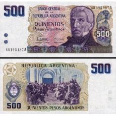 500 Pesos Argentinos Argentína 1984 P316 UNC