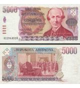 5000 Pesos Argentinos Argentína 1984-85 P318 UNC