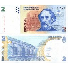 2 Pesos Argentína 2002 P352 UNC
