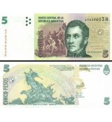 5 Pesos Argentína 2003 P353 UNC