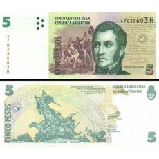 5 Pesos Argentína 2003 P353 UNC