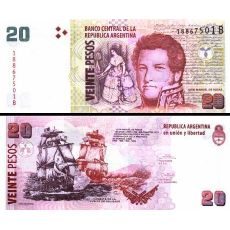20 Pesos Argentína 2003-18 P355 UNC