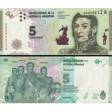 5 Pesos Argentína 2015 P359 UNC