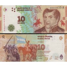 10 Pesos Argentína 2016 P360 UNC