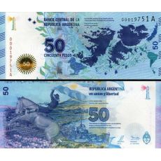 50 Pesos Argentína 2015 P362 UNC