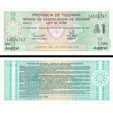 1 Austral Provincia de Tucumán 1991 S2711b UNC