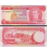 1 dolár Barbados 1973 P29a UNC