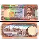 10 dolárov Barbados 1995 P48 UNC