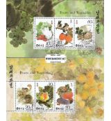 Známky Severná Kórea 1993 Ovocie a zelenina Michel 3445-3450 razené