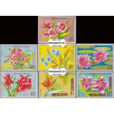 Známky Rovníková Guinea 1976 Africké kvety Michel 980-986 nerazená séria