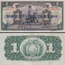 1 Boliviano Bolívia 1902 (1929), P112 F