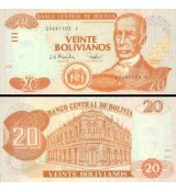 20 Bolivianos Bolívia 2001, P224 UNC