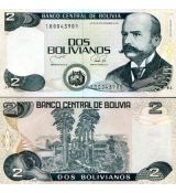 2 Bolivianos Bolívia 1986, P202b UNC