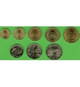 Tunisko 10-20-50-100-200 Millimes + ½-1-2 Dinars 2013 UNC, sada mincí