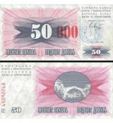 50 000 Dinara Bosna a Hercegovina 1993 P55h UNC