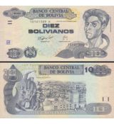 10 Bolivianos Bolívia 2007, P233 UNC